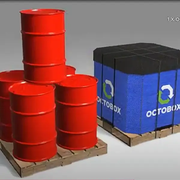 Octobox Efficiency vs Steel Drums